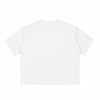 Boxy Cropped Raw Edge T-Shirt