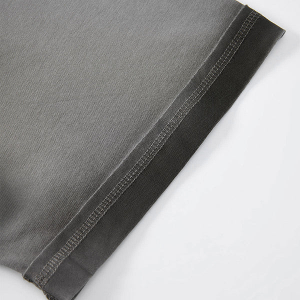 Vintage Washed Oversized Colorblock Tee