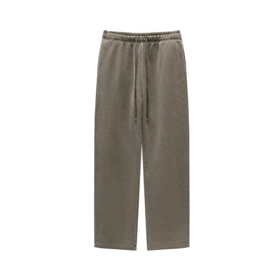 Washed Straight Leg Thick Sweatpants-INNBLAC Fashion Apparel
