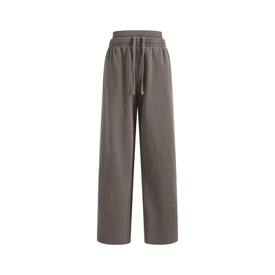 Heavy Wash Cotton Double Waistband Sweatpants