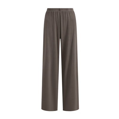 Women's Relaxed Straight Leg Ribbed Trousers