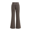 Low-Rise Washed Fleece Flare Sweatpants