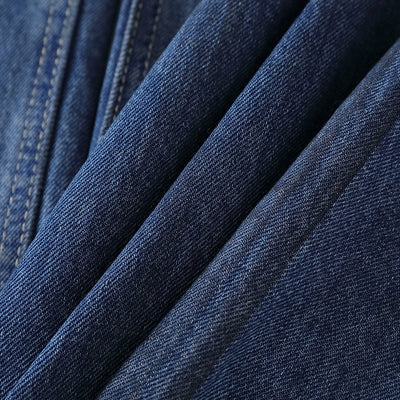 Faded Wash Distressed Baggy Frayed-Hem Jeans