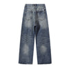 Vintage Wide Leg Distressed Relaxed Jeans
