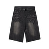 Vintage Washed Distressed Faded Denim Shorts