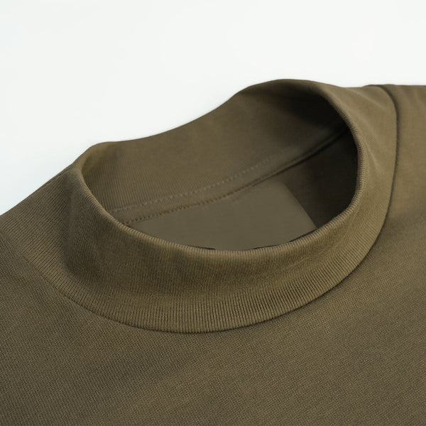 Oversized Mock Neck Short Sleeve T-shirt