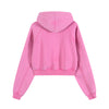 Plush Lining Crop Pullover Hoodie