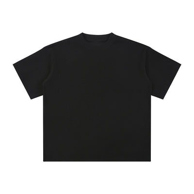 Heavyweight Waffle Split-Hem Texture T-Shirt
