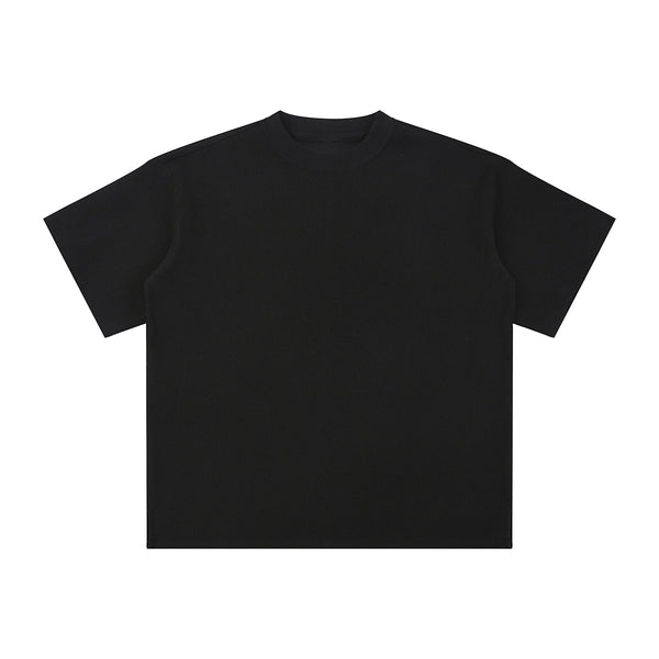 Heavyweight Waffle Split-Hem Texture T-Shirt