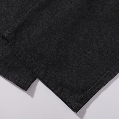 Shibuya Dragon Embroidered Wide Leg Jeans