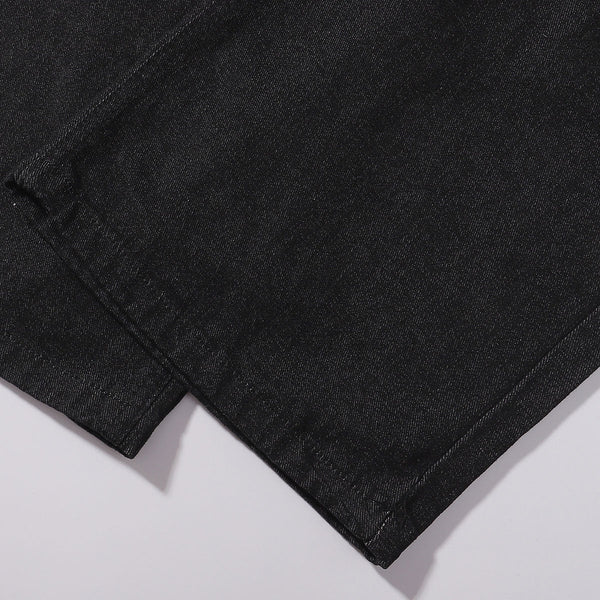 Shibuya Dragon Embroidered Wide Leg Jeans