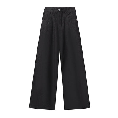 Shibuya Dragon Embroidered Wide Leg Jeans