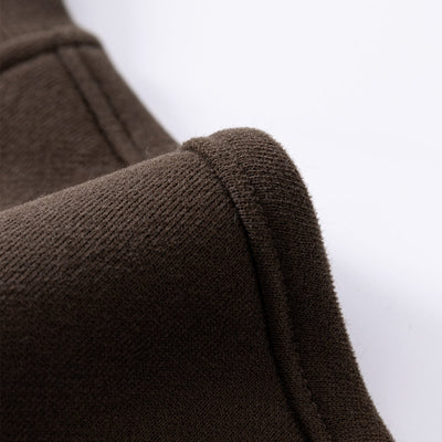 Soft Fleece Mock Neck Pullover Sweatshirt