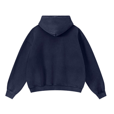 Soft Cotton Fleece Front Pocket Pullover Hoodie