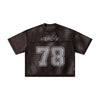 Retro Football Mesh Cropped Athletic Jersey 78