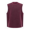 Vintage Washed Knitted Sleeveless Fitted Tank Top