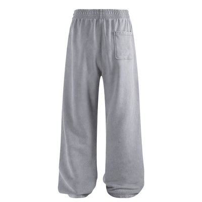 Sweatpants Washed Wide-Leg Vintage Streetwear Joggers