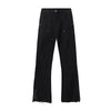 Zipper Hem Slight Flared Leg Cargo Pants