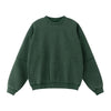 Crew Neck Mock Two-Layer Fleece Sweatshirt
