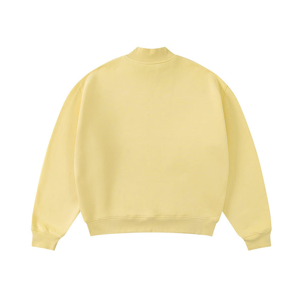 Soft Fleece Mock Neck Pullover Sweatshirt