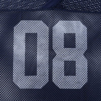 Athletic Mesh Cropped Football Jersey Number 08