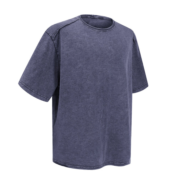 Oversized Street Style Vintage Faded Cotton T-Shirt