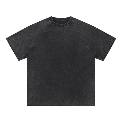 Stone-Washed Raw-Edge T-Shirt 275gsm