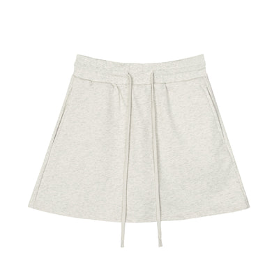 Solid Color A-Line Mini Skirt