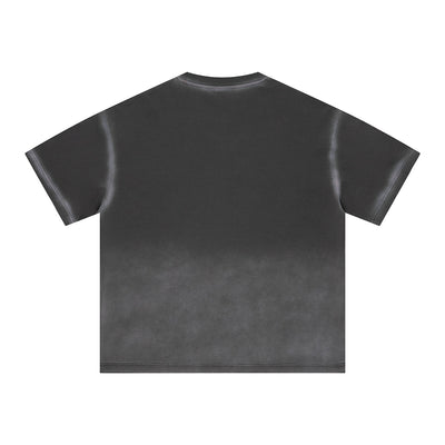 Bold Gradient Fade Oversized Design T-Shirt