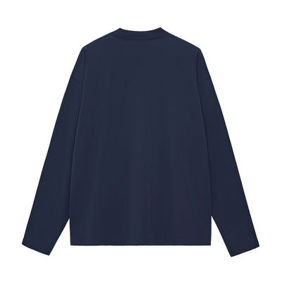 Solid Long-Sleeve Cotton T-Shirt 8.1oz