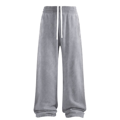 Sweatpants Washed Wide-Leg Vintage Streetwear Joggers