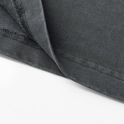 Rivet Detail Washed Boxy Fit T-Shirt
