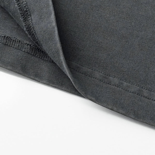 Rivet Detail Washed Boxy Fit T-Shirt