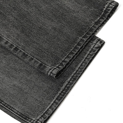 Gradient Fade Knee-Ripped Baggy Jeans