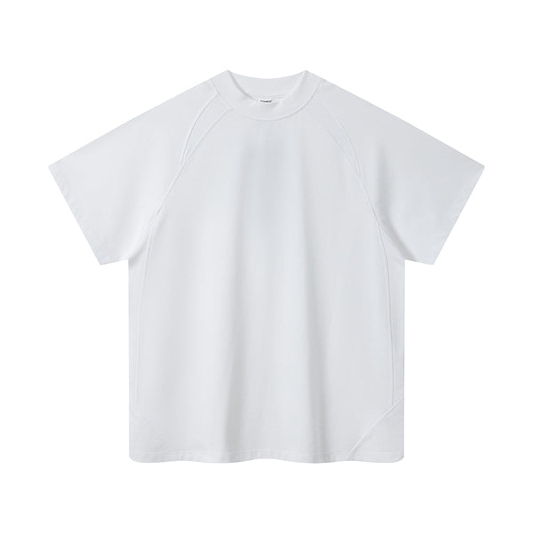 Color Block Oversized Sporty Raglan T-Shirt