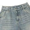 Classic Faded Blue Distressed Denim Pants