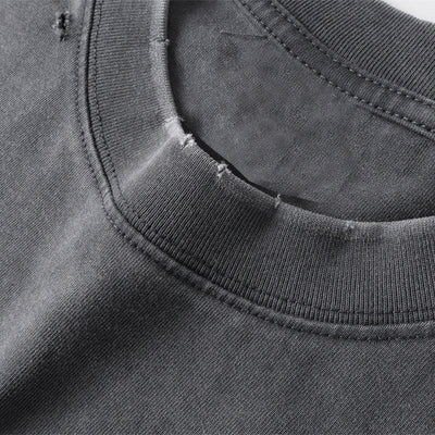 Utility Pocket Distressed Washed Oversized Street Tee