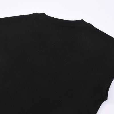 Classic Scoop-Neck Ribbed Sleeveless Top 7.5oz