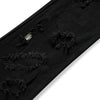 Distressed Black Ripped Flared Jeans