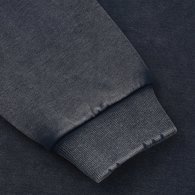 Distressed Raw Hem Crop Sweatshirt