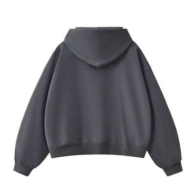 Solid Color Heavyweight Boxy Fit Hoodie