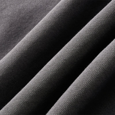 Vintage Washed Oversized Curved Stitch Zip Hoodie