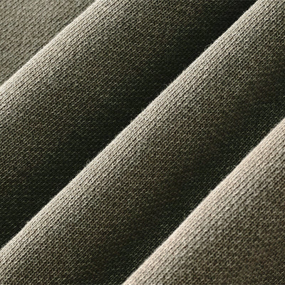 Vintage Zip-Up Ribbed Stand Collar Sweatshirt