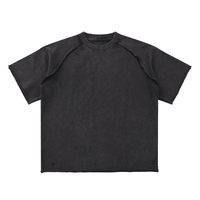 Heavy Washed Wax-Dyed High Street Raglan Tee