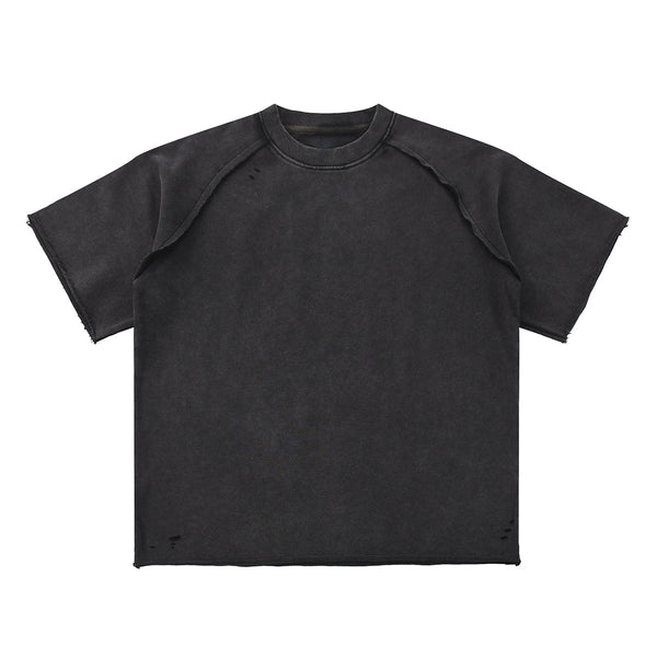 Heavy Washed Wax-Dyed High Street Raglan Tee