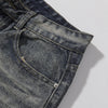 Decorative Rope Dark Wash Vintage Wide Leg Jeans