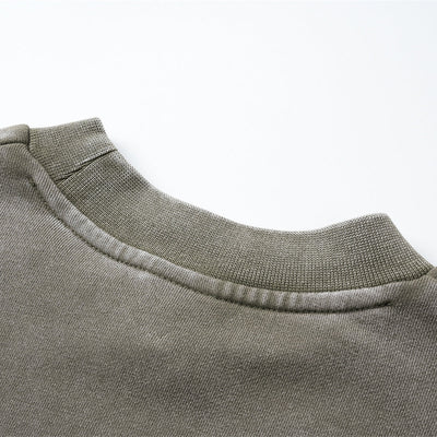 Soft-Vintage Washed Pullover Sweatshirt