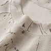Gradient Jacquard Crack Distressed Statement Tee