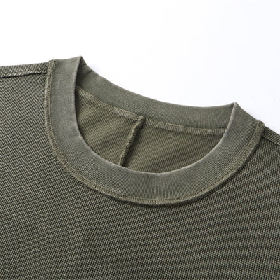 Vintage Washed Knitted Sleeveless Fitted Tank Top