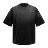 Splatter Dye Washed Distressed Air Mamba Cotton Tee